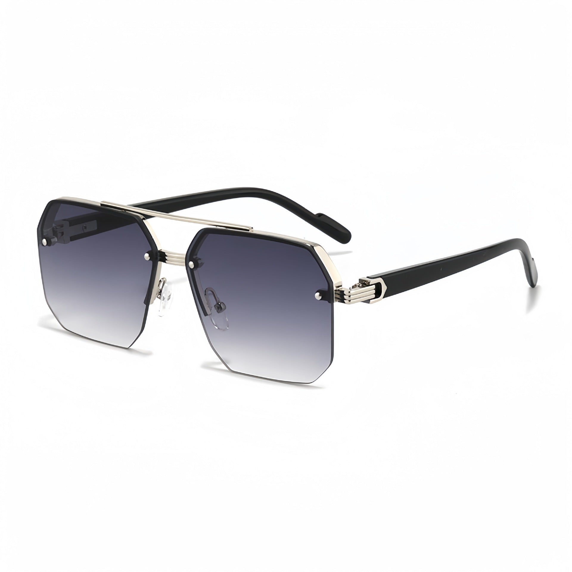 Wholesale New Boys' Driving Sunglasses, Big Face, Slimming, Anti-Uv Driving Glasses, High-End Half-Frame
